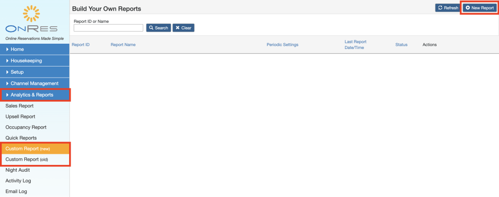 Reports to track which reservation is booked by which staff