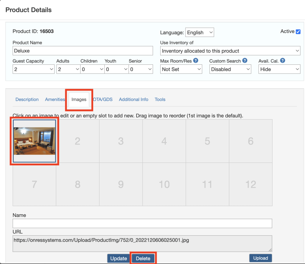 Click the slot to upload the corresponding image